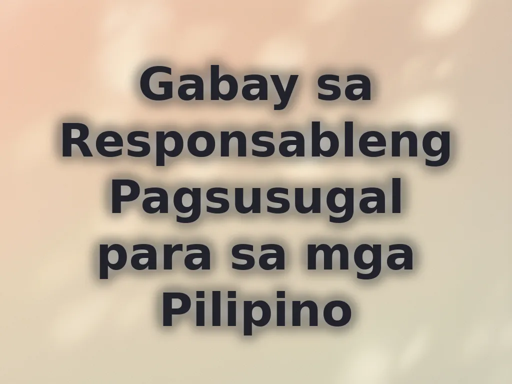Responsible Gaming Tips